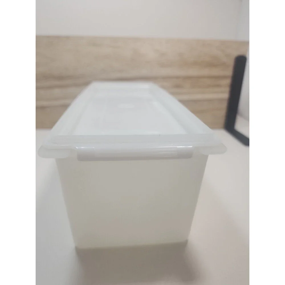 Vintage Tupperware Rectangular Container w/ Lid #518-1/519-2   10x3.5x3.75 in